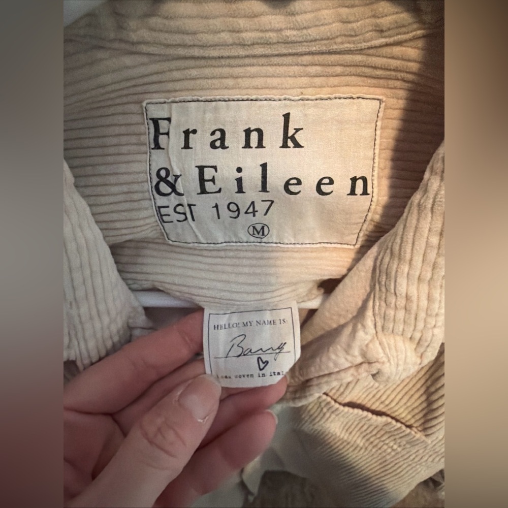 Lot Of 4 Frank & Eileen Shirts Eileen Barry Corduroy Plaid, Striped S, M - Picture 6 of 7